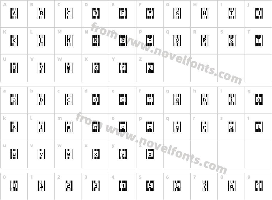 JI IoniseCharacter Map