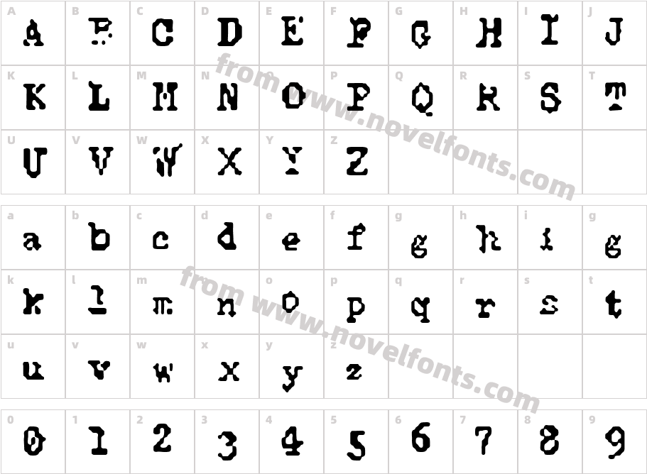 JI IslingCharacter Map