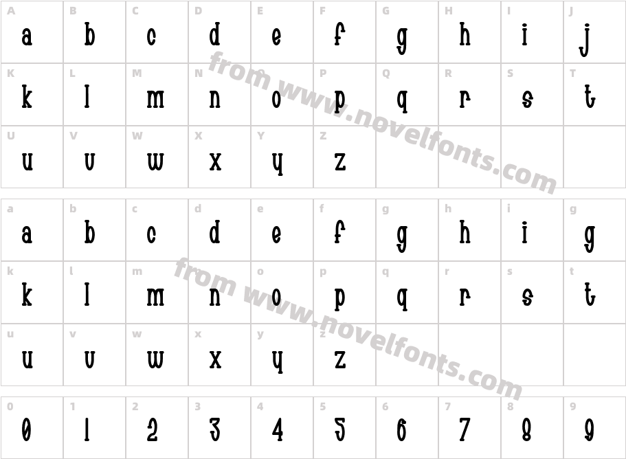 JI JiggerCharacter Map