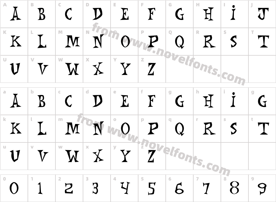 JI JinglyCharacter Map