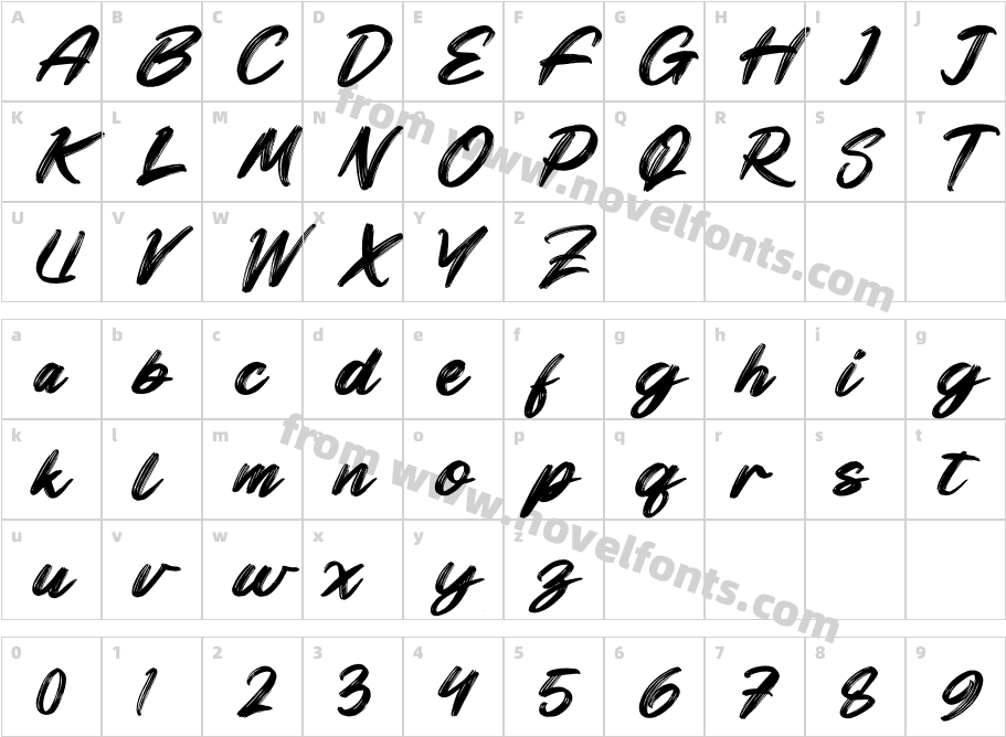 Black RaintCharacter Map