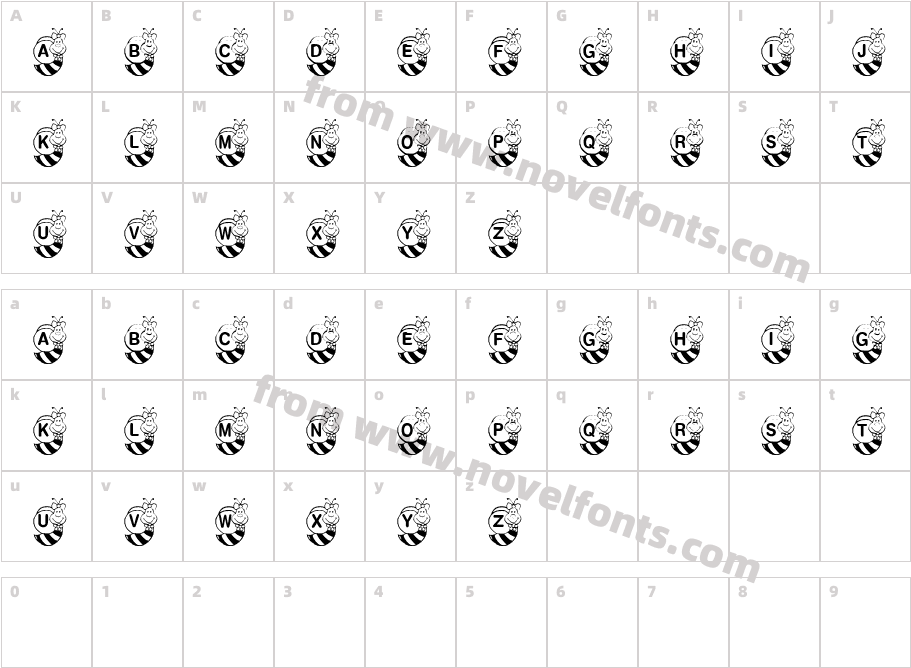 JI KeypadCharacter Map