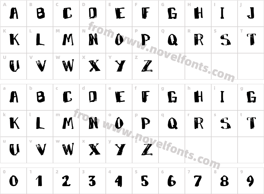 JI KnarryCharacter Map