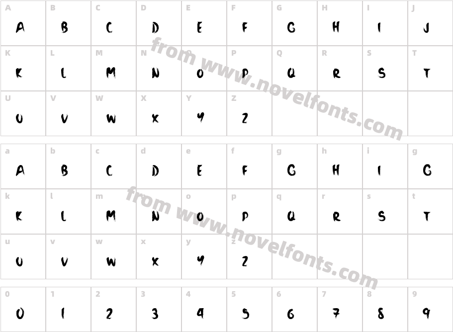 Black SandCharacter Map