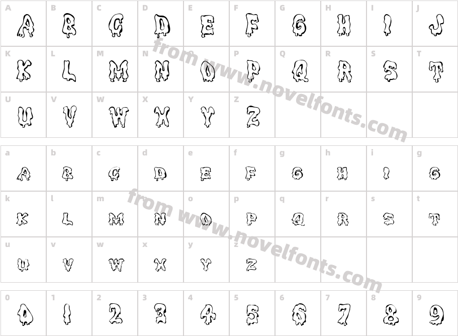 JI LegatoCharacter Map