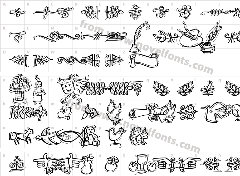 JI LibberCharacter Map