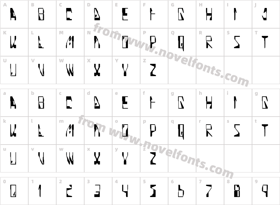 JI LitherCharacter Map