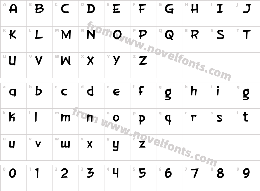 JI LooperCharacter Map