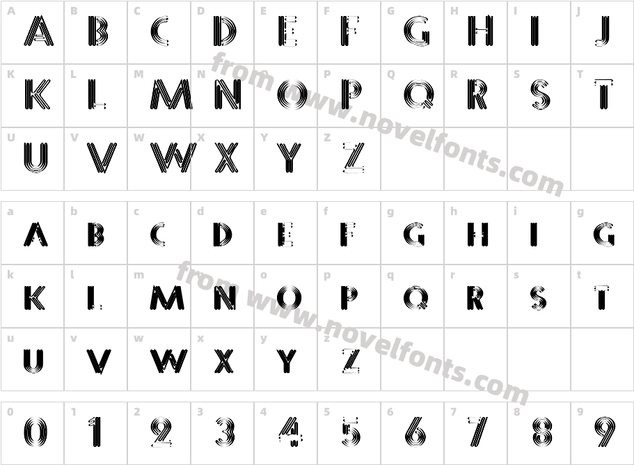 JI LucernCharacter Map