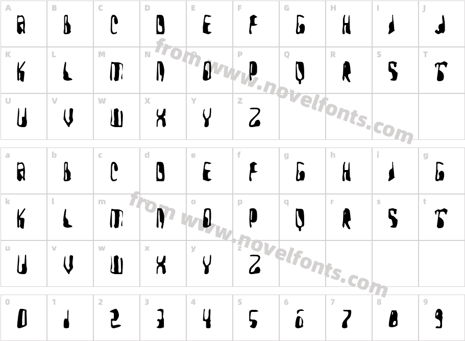 JI MartinCharacter Map