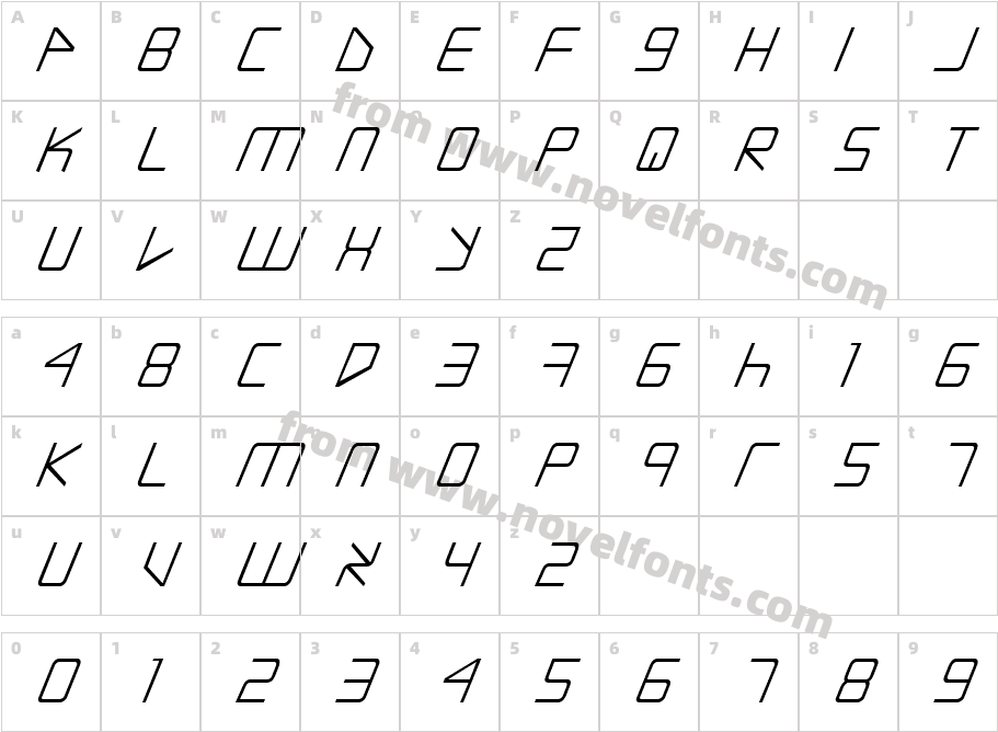 JI MasconCharacter Map