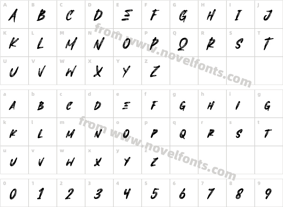 BlackEraRegularCharacter Map