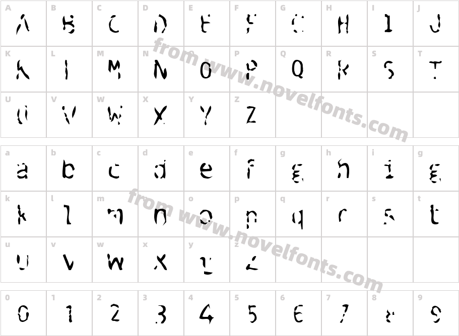 JI OverdoCharacter Map