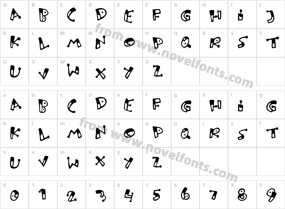 JI ParoleCharacter Map