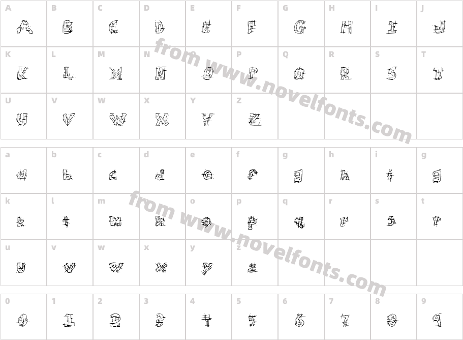 JI PaunchCharacter Map