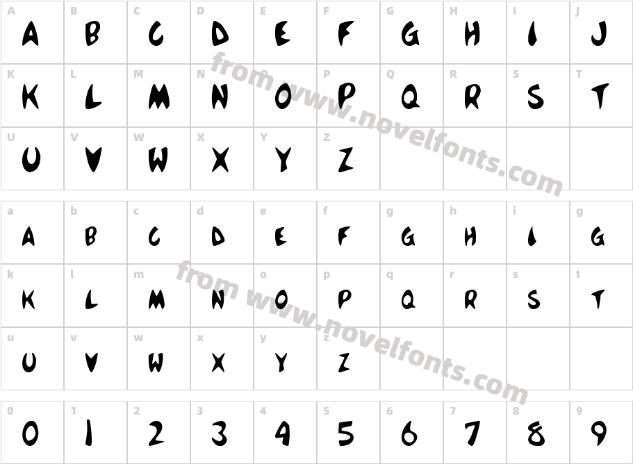 JI PommieCharacter Map