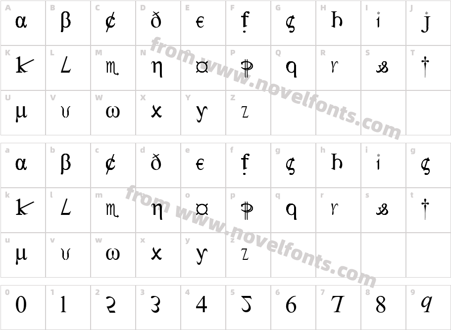 JI SabbedCharacter Map