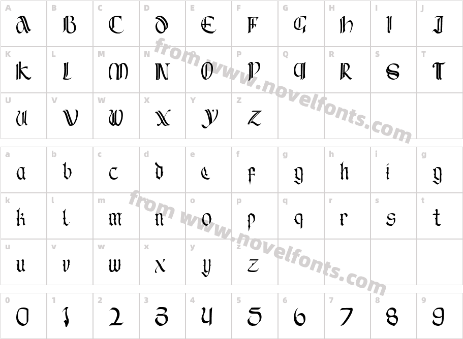 BlackdiamondCharacter Map