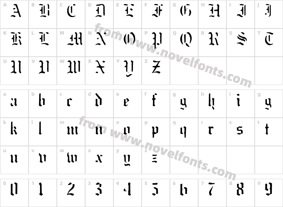 JI ShmuckCharacter Map