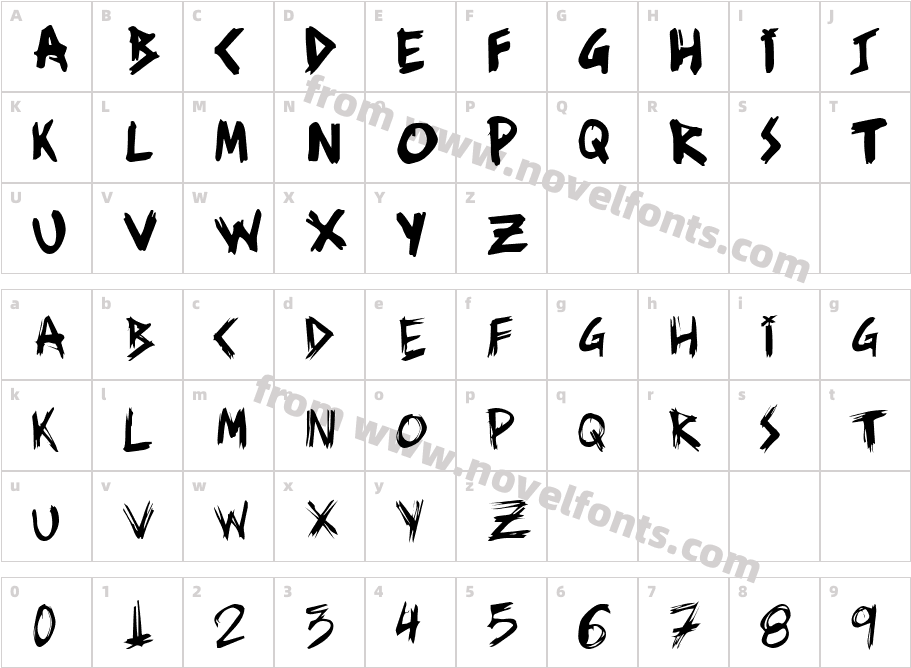 JI SignedCharacter Map