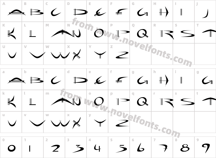 JI SilvanCharacter Map