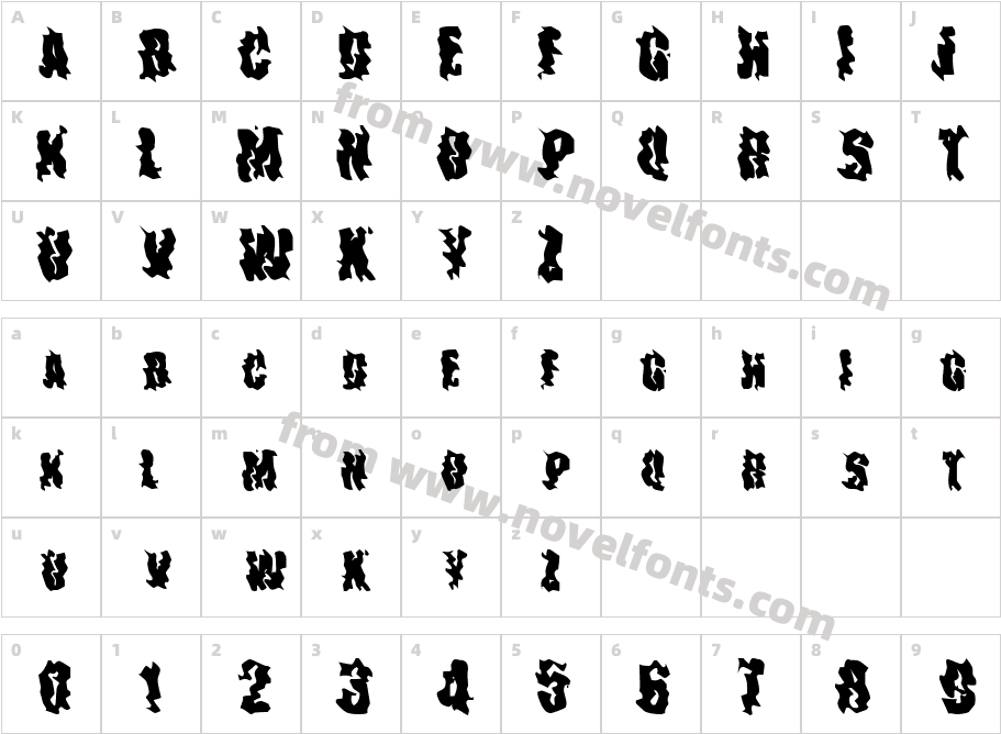 JI SingedCharacter Map