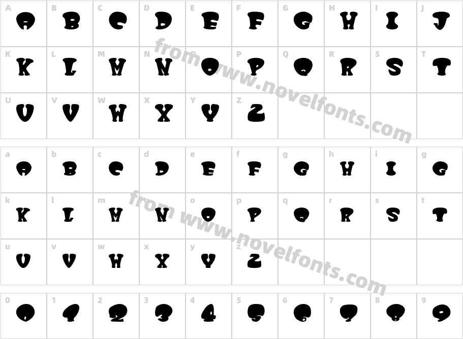 JI SiphonCharacter Map