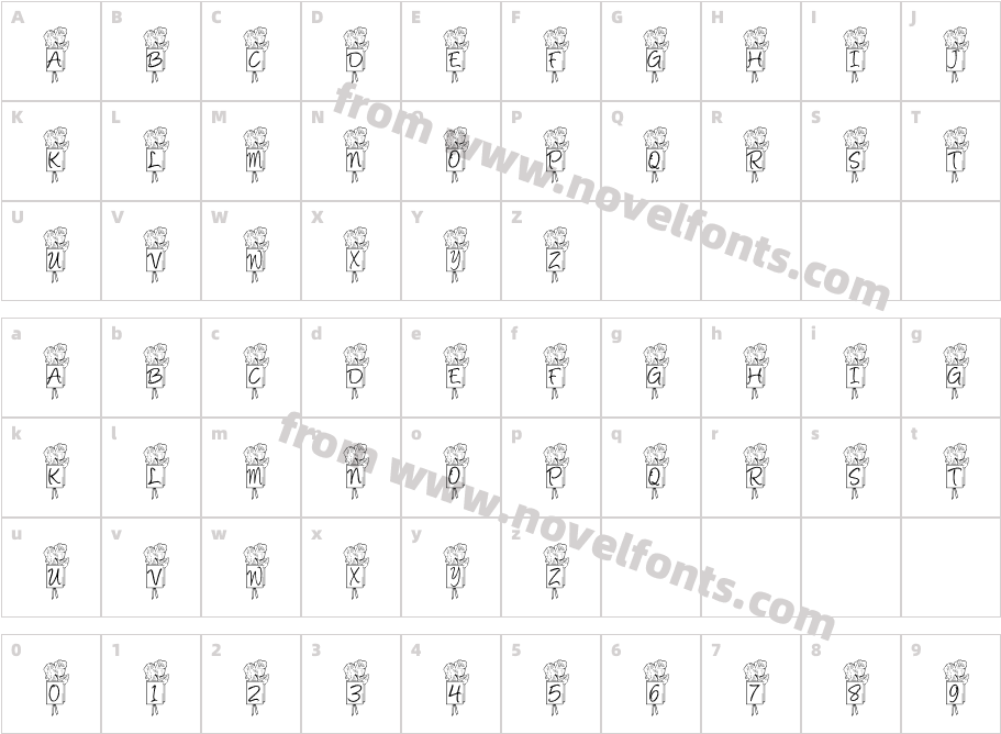 JI SirreeCharacter Map