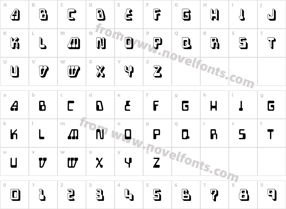 JI SlalomCharacter Map