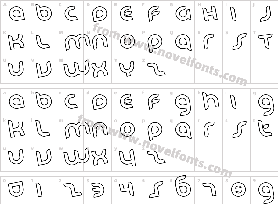 JI SlewedCharacter Map