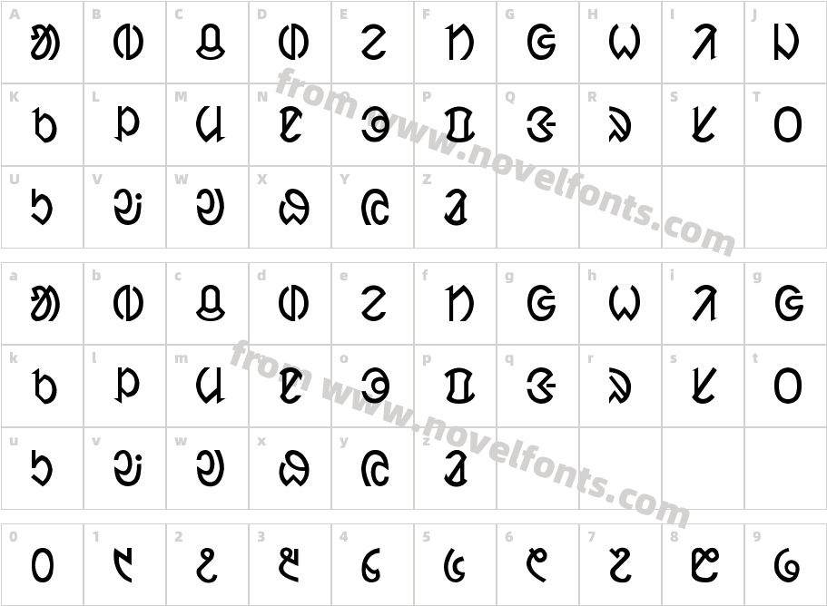 JK SantalCharacter Map