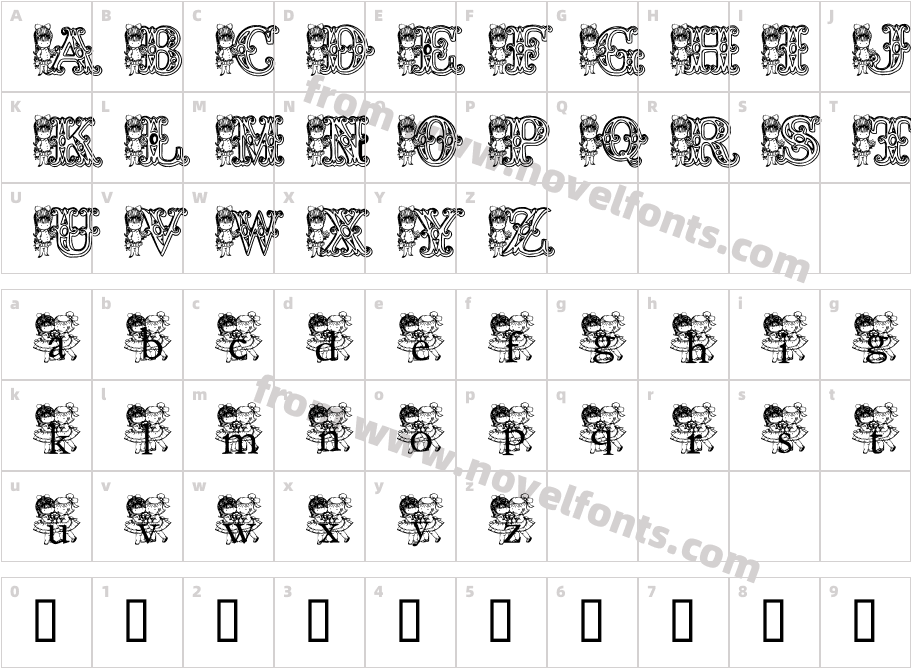 JNKCUTIECharacter Map