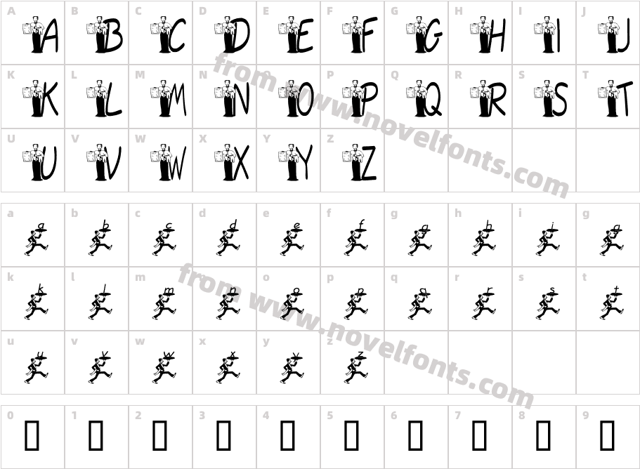 JNKWAITERCharacter Map