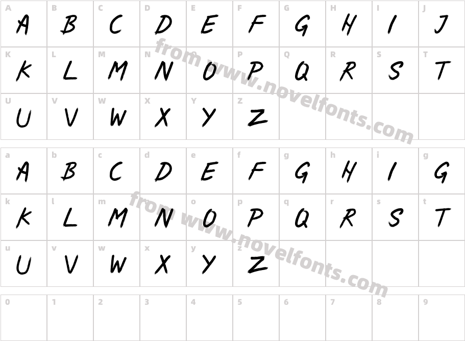 JUNIPERCharacter Map