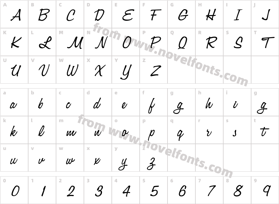 JacquardCharacter Map