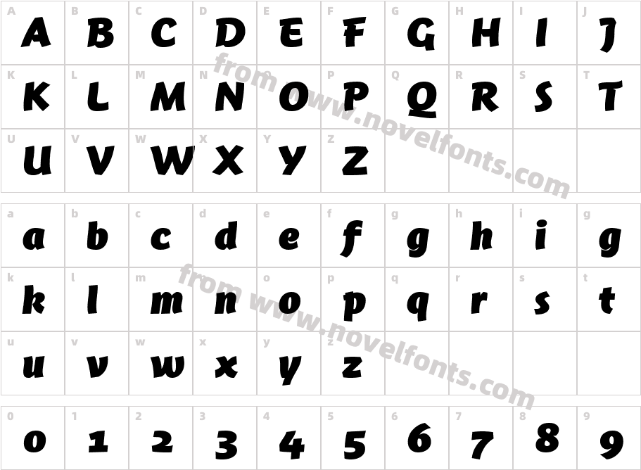 Jambono BlackCharacter Map