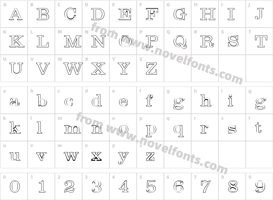 James Becker Outline LightCharacter Map