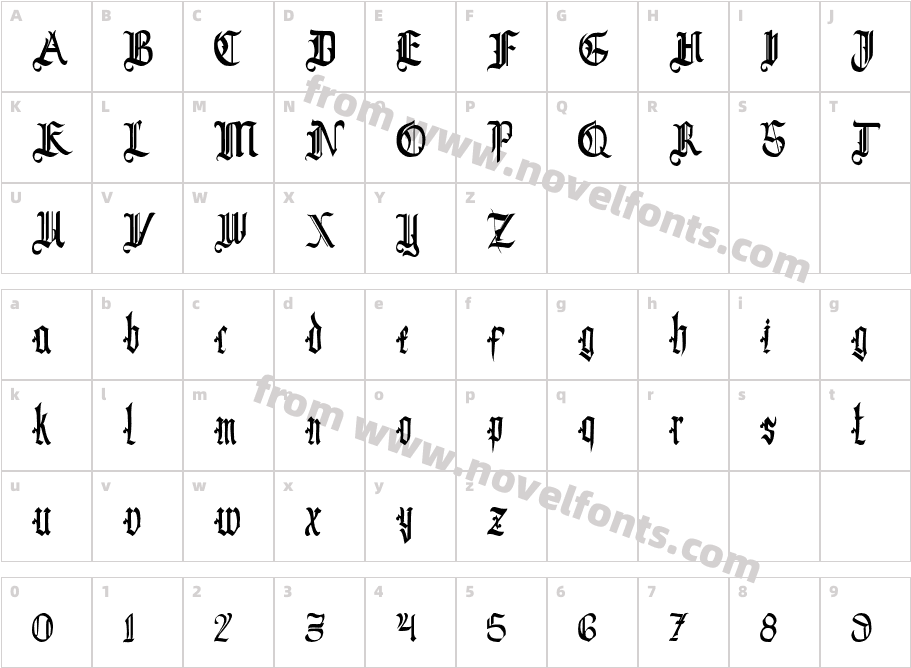 BlackroseCharacter Map