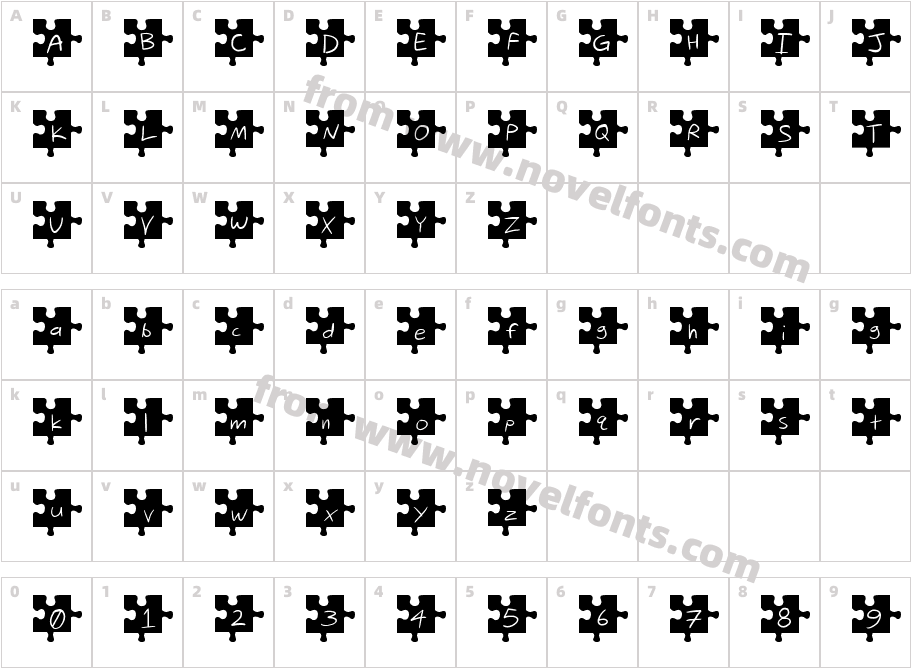 JigsawCharacter Map