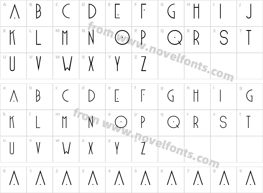 BlakeCharacter Map