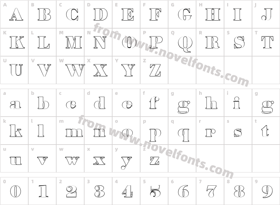 Joseph Becker Outline BlackCharacter Map