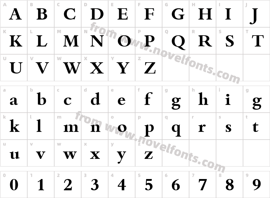 Joshua Becker BoldCharacter Map