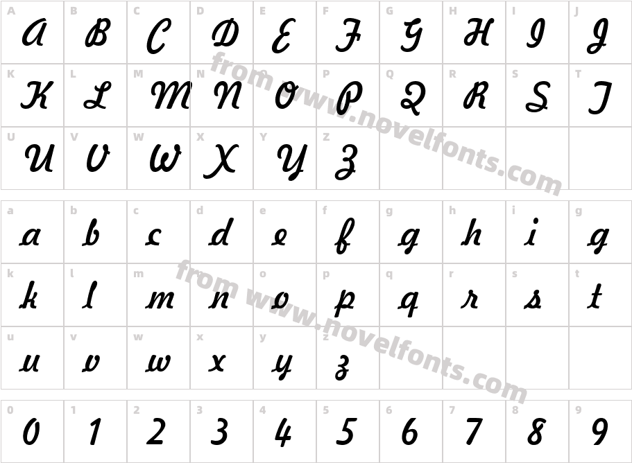 Jott 43 NormalCharacter Map