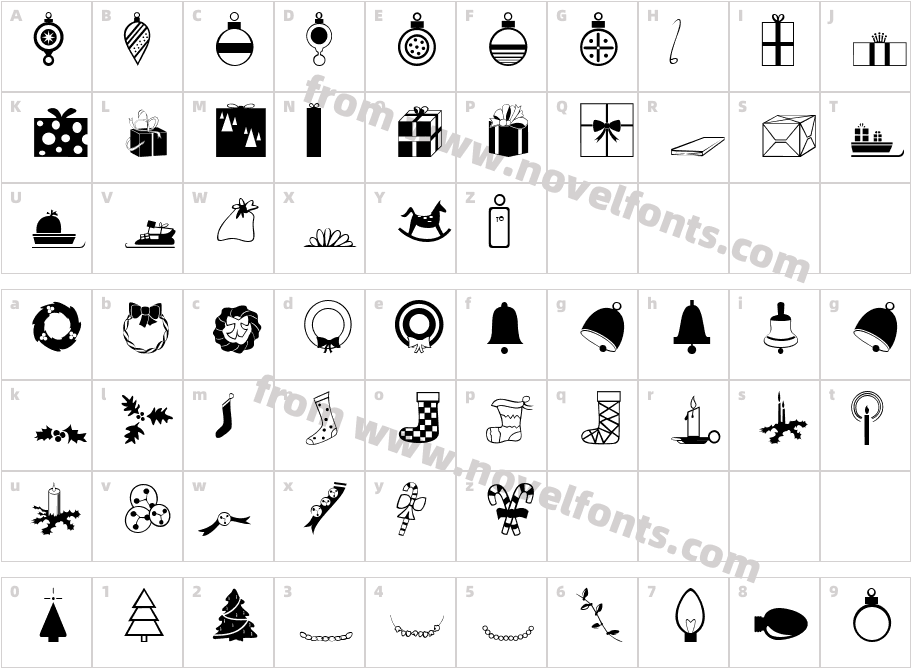 Journal Dingbats EightSSK RegularCharacter Map