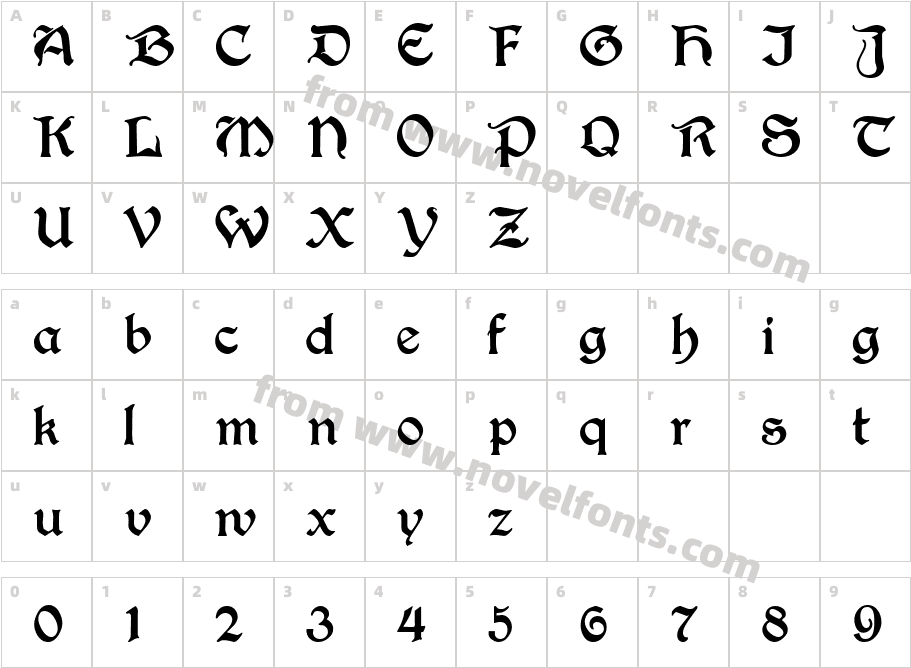 JoyeuseCharacter Map