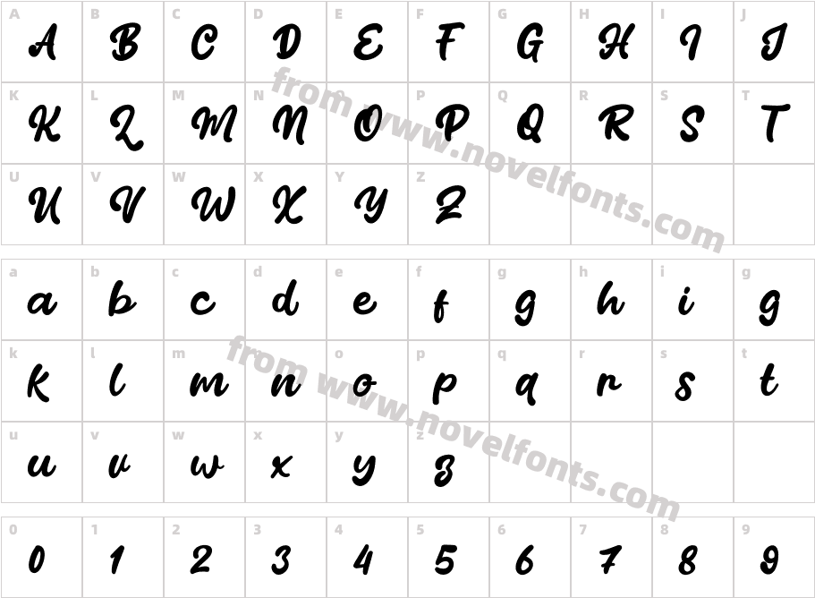 Blang HalocCharacter Map