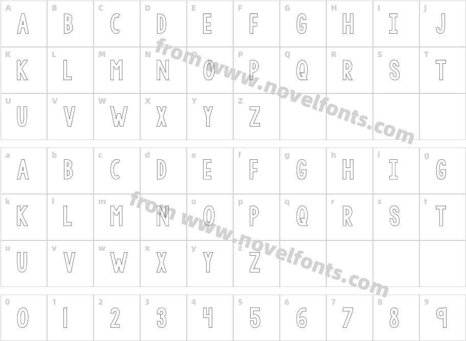 KG LET HER GO OUTLINECharacter Map