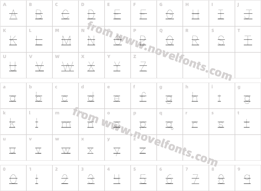 KG Primary Dots Lined AltCharacter Map