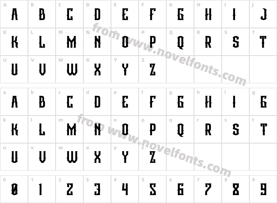 KINGDOM CROWNCharacter Map