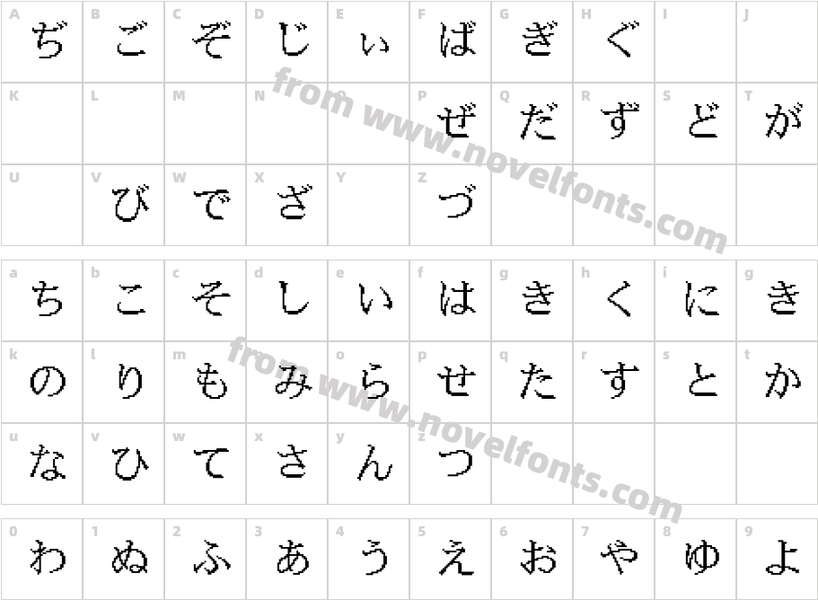 KakuminCharacter Map